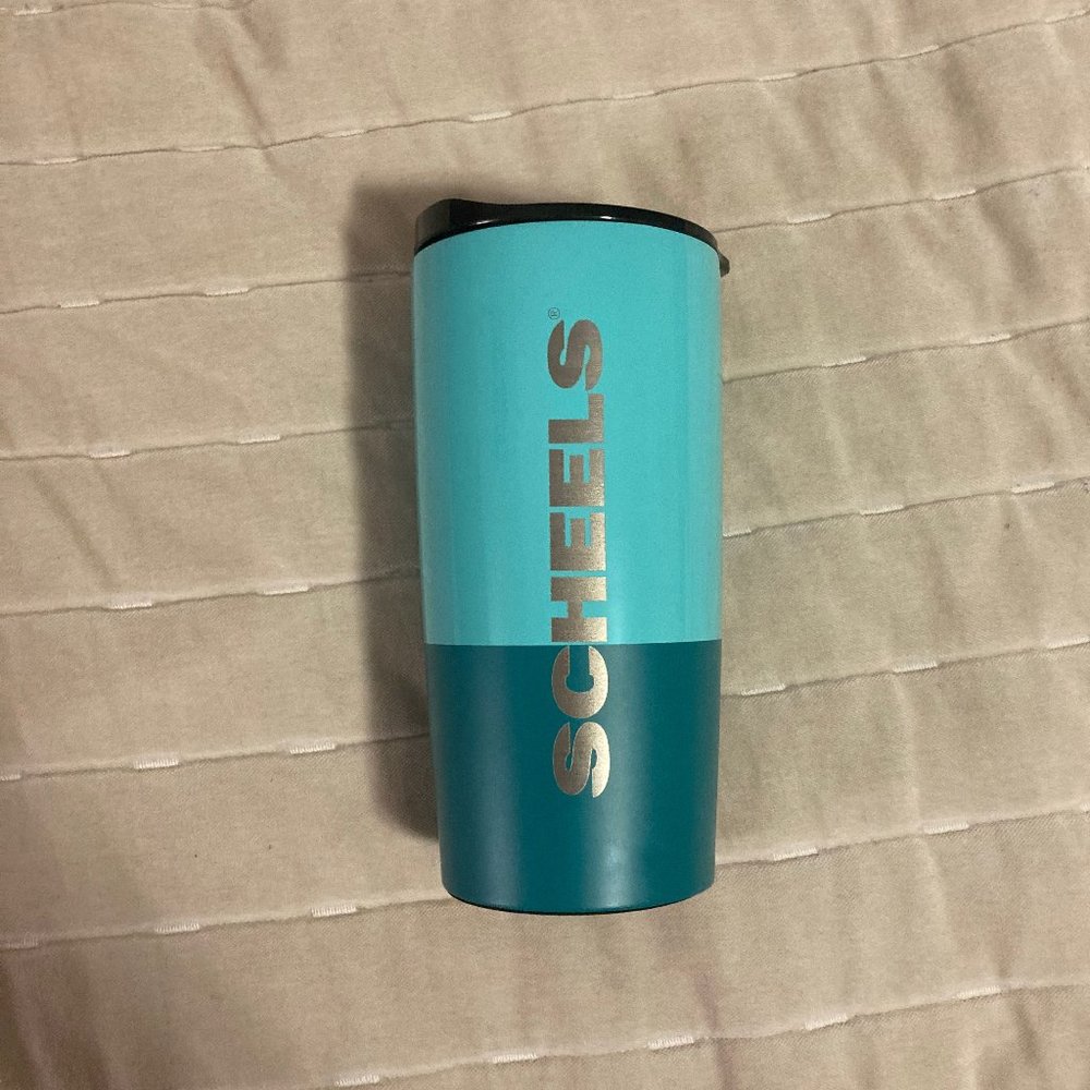 SCHEELS 20oz blue thermos